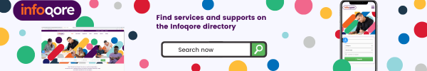 An image of the Infoqore website search bar with a URL link to the website.